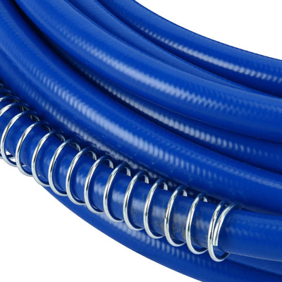 Manguera pulverización pintura 50pulg 1/4 fibra flexible azul