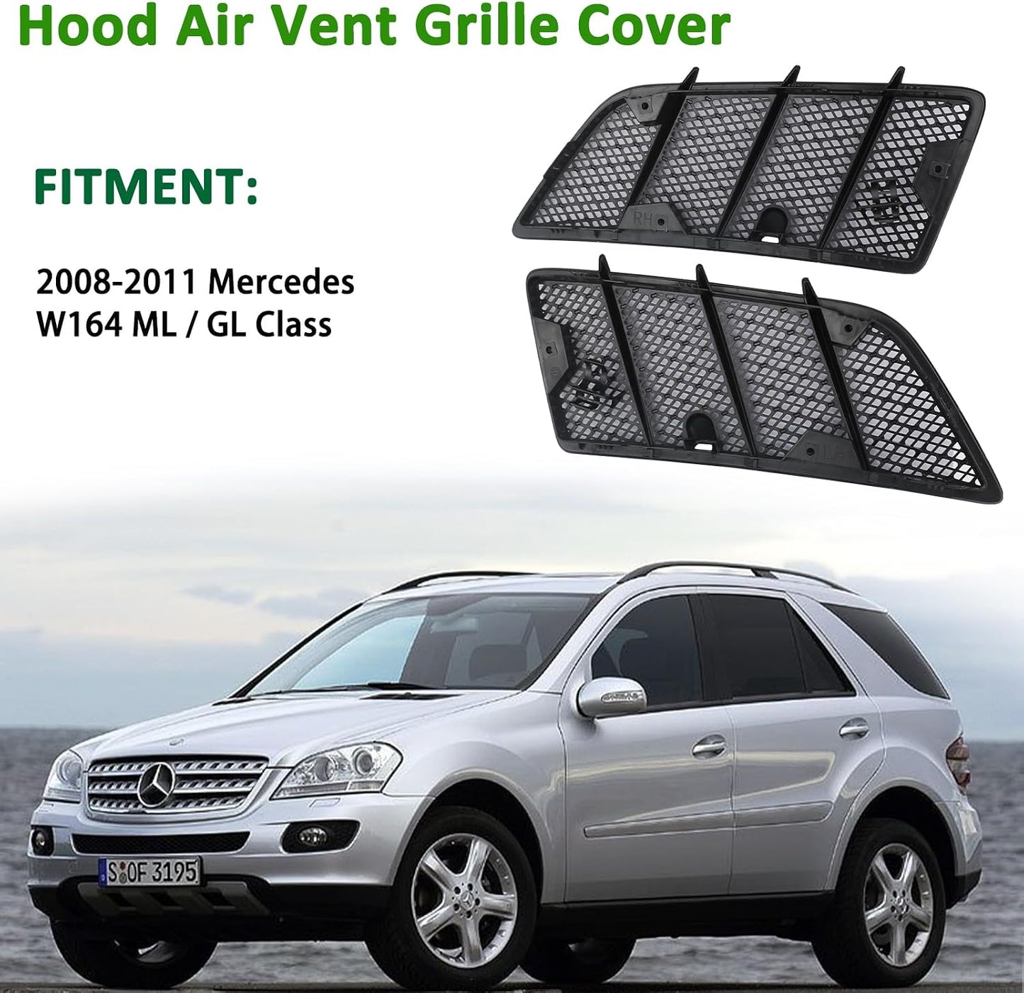 Cubiertas rejilla aire comp Mercedes W164 ML GL