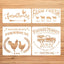 Plantillas de granja reutilizables para pintar en madera