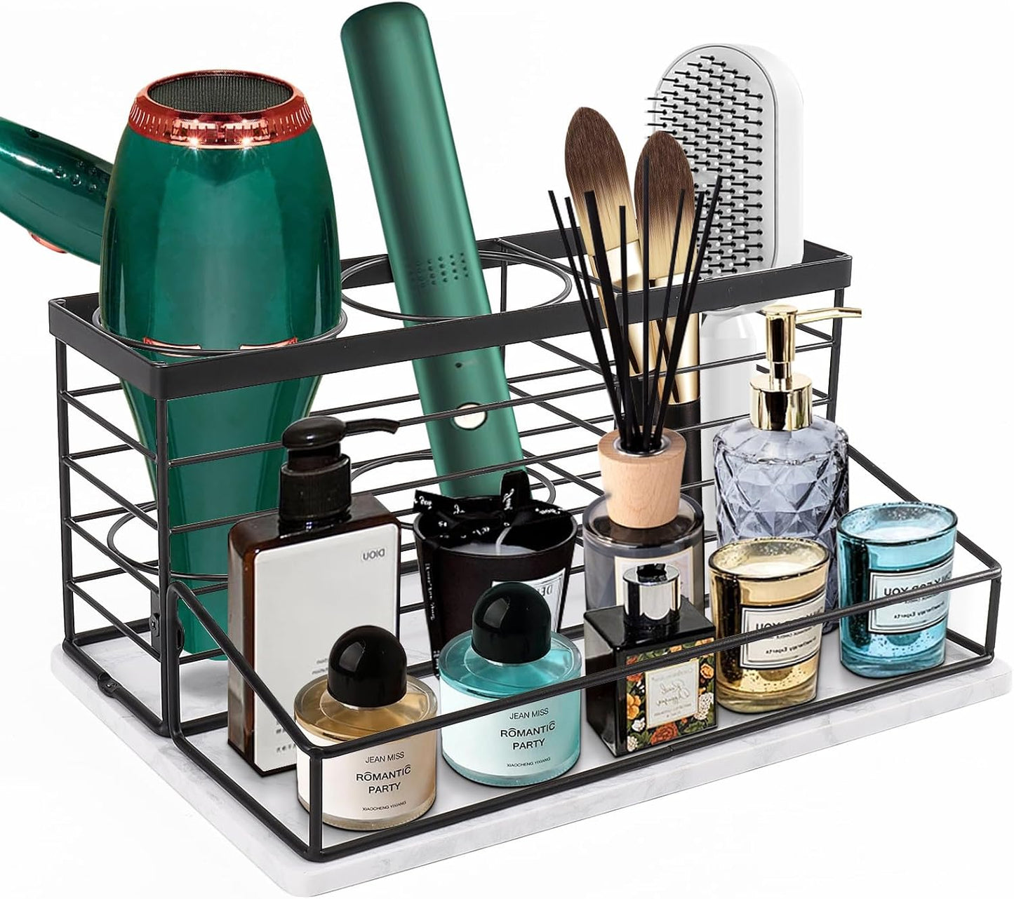 Organiz. herramientas pelo secador baño