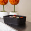 Cesta yute almacenamiento hogar pack 5 negro