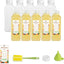 Botellas de jugo 16oz cuadradas 10 pzas con tapas