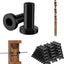120 Fundas barandilla cable negro 1/8 5/32 3/16 acero inox