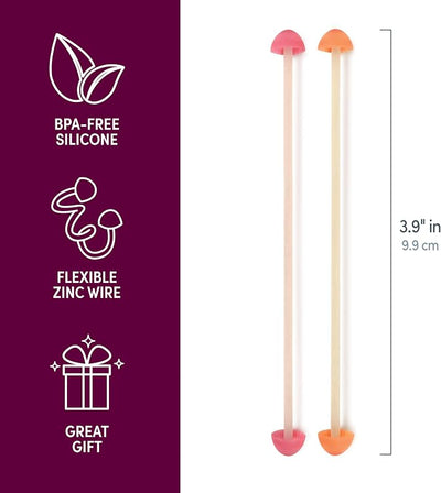 Juego 2 organiz. cables tripa hongo 10cm