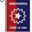 Bandera jardín 12x18pulg doble cara 19 de junio patriótica