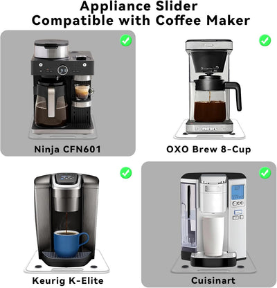 Deslizador acrílico para cafetera encimera 10.6x14pulg