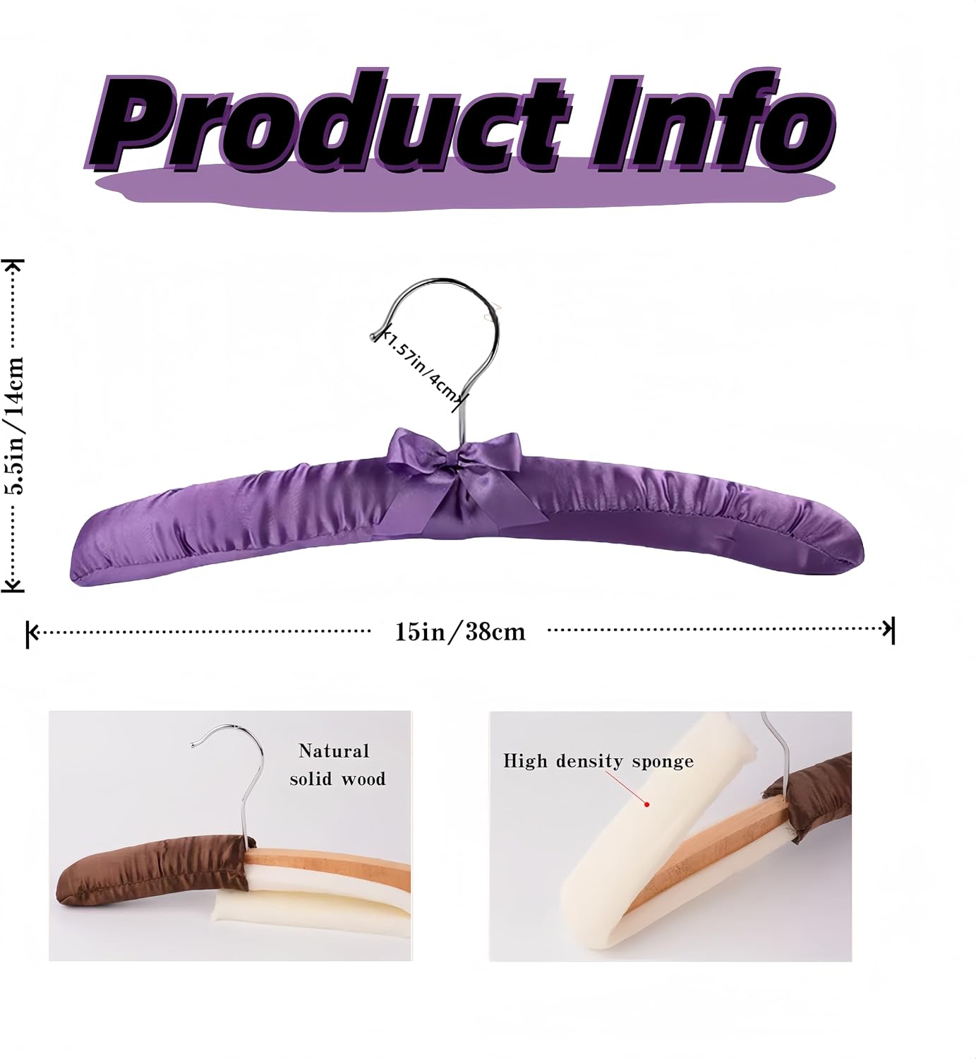 Perchas acolchadas antiderrap para ropa mujer