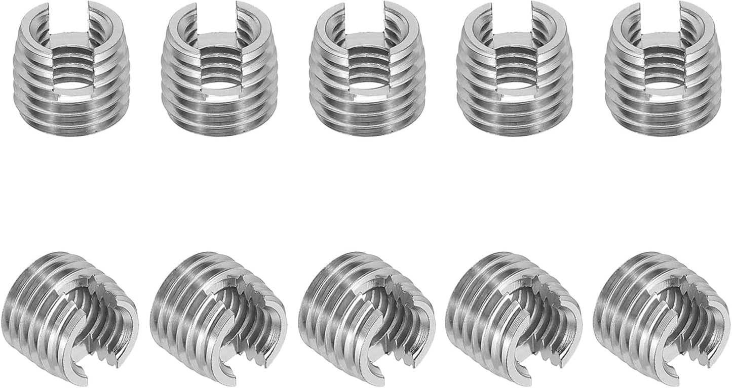 Insertos roscados M8xM12 acero inox 303 10 pzas