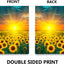 Bandera girasoles campos flores 28x40" decoración jardín
