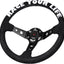 Volante deportivo de drift con cuero 6 pernos