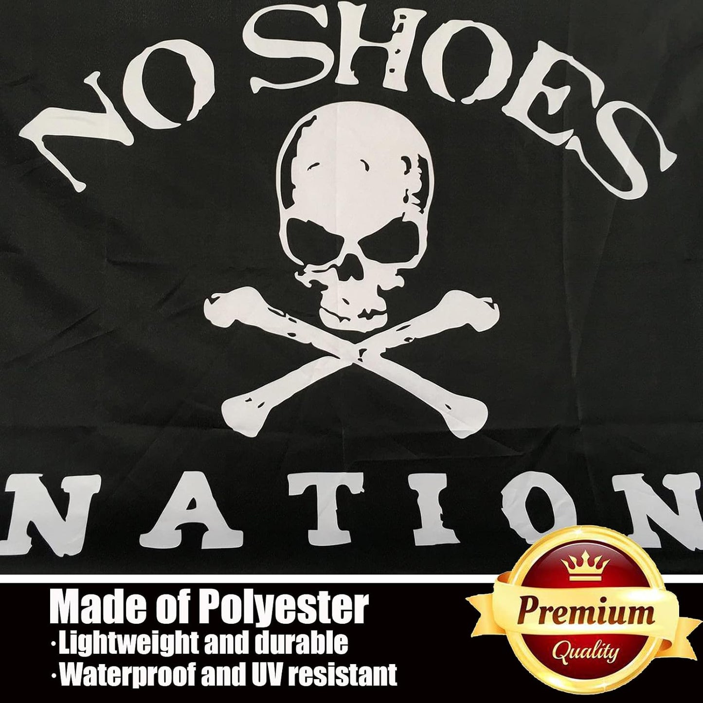 Bandera nación sin zapatos 3x5 doble cara poliéster duradero