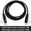 Cable XLR macho a hembra 3 pines 10 pies para micrófono estudio