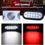 Luces traseras LED ovaladas 6" freno giro marcha atrás kit