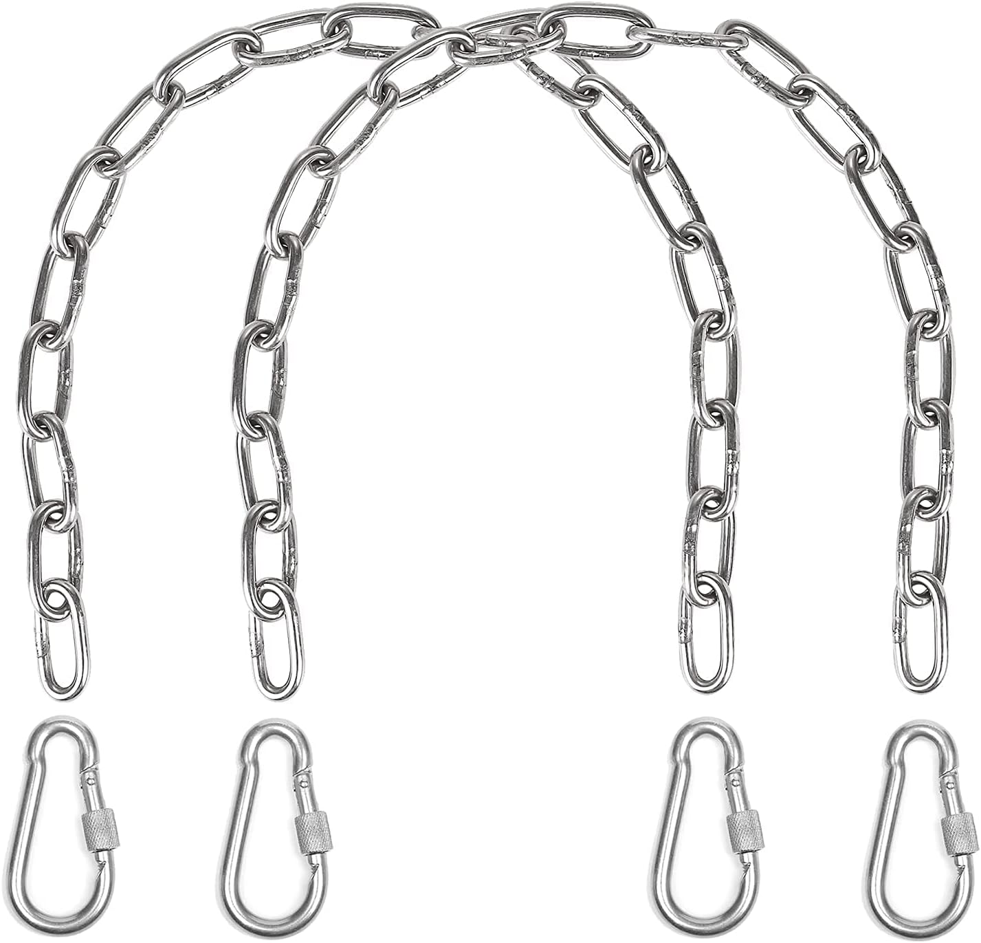 Cadena silla colgante con mosquetones 2 pzas
