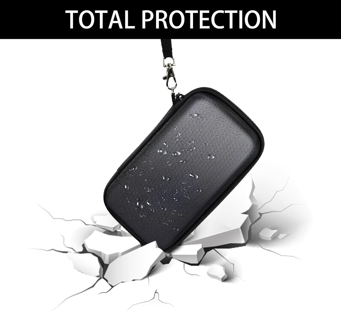 Funda compresor aire portátil para inflador neumáticos negro