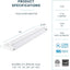 Iluminación LED giratoria PARMIDA 24" 14W 5CCT regulable