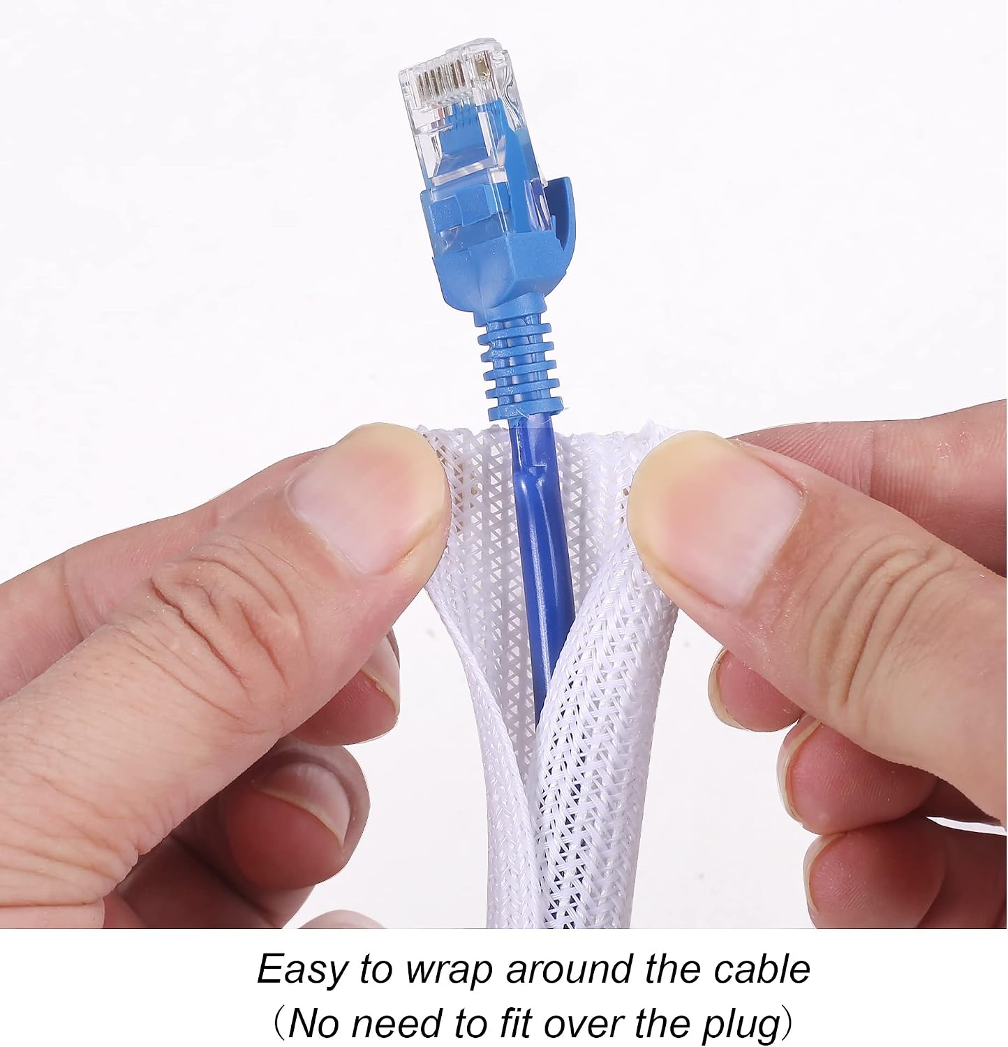 Protector cable trenzado 25ft 1/4pulg autoenvolvente