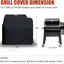 Funda parrilla pellets 43pulg poliéster 600d impermeable
