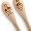 2 Cucharas Madera Grabadas Regalo Cocina