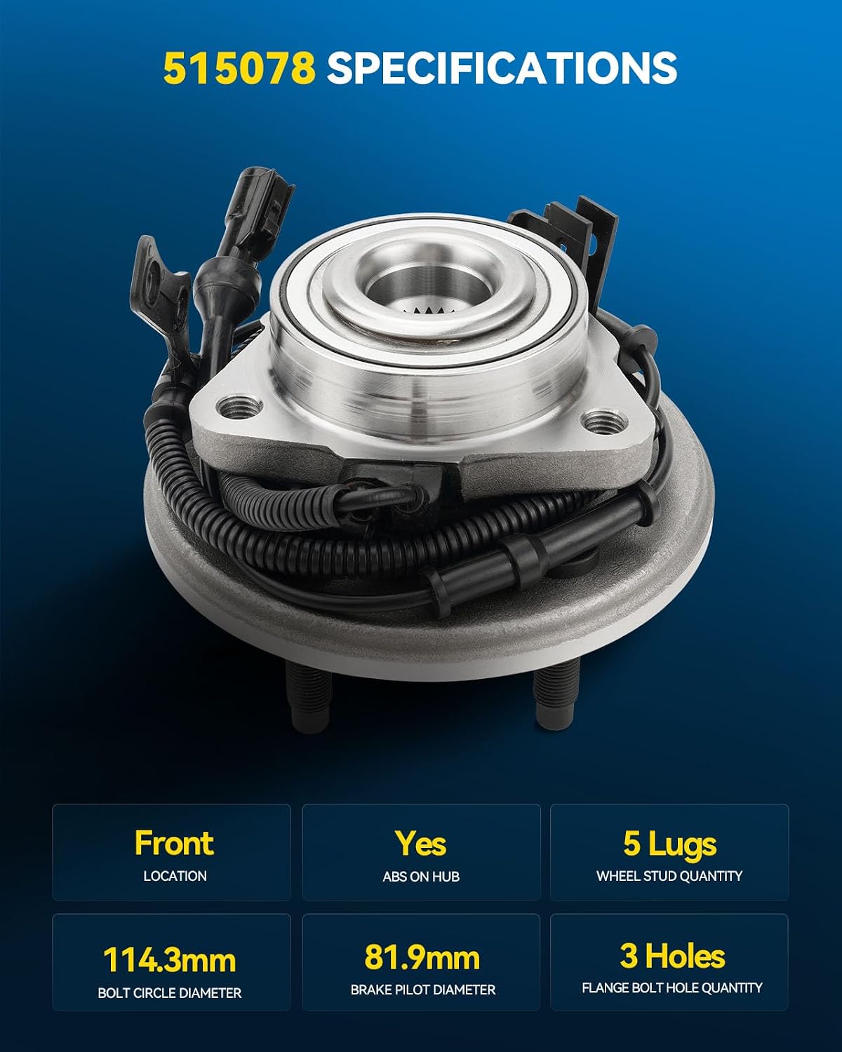 Conjunto cojinete rueda delantero Ford Explorer 06-10