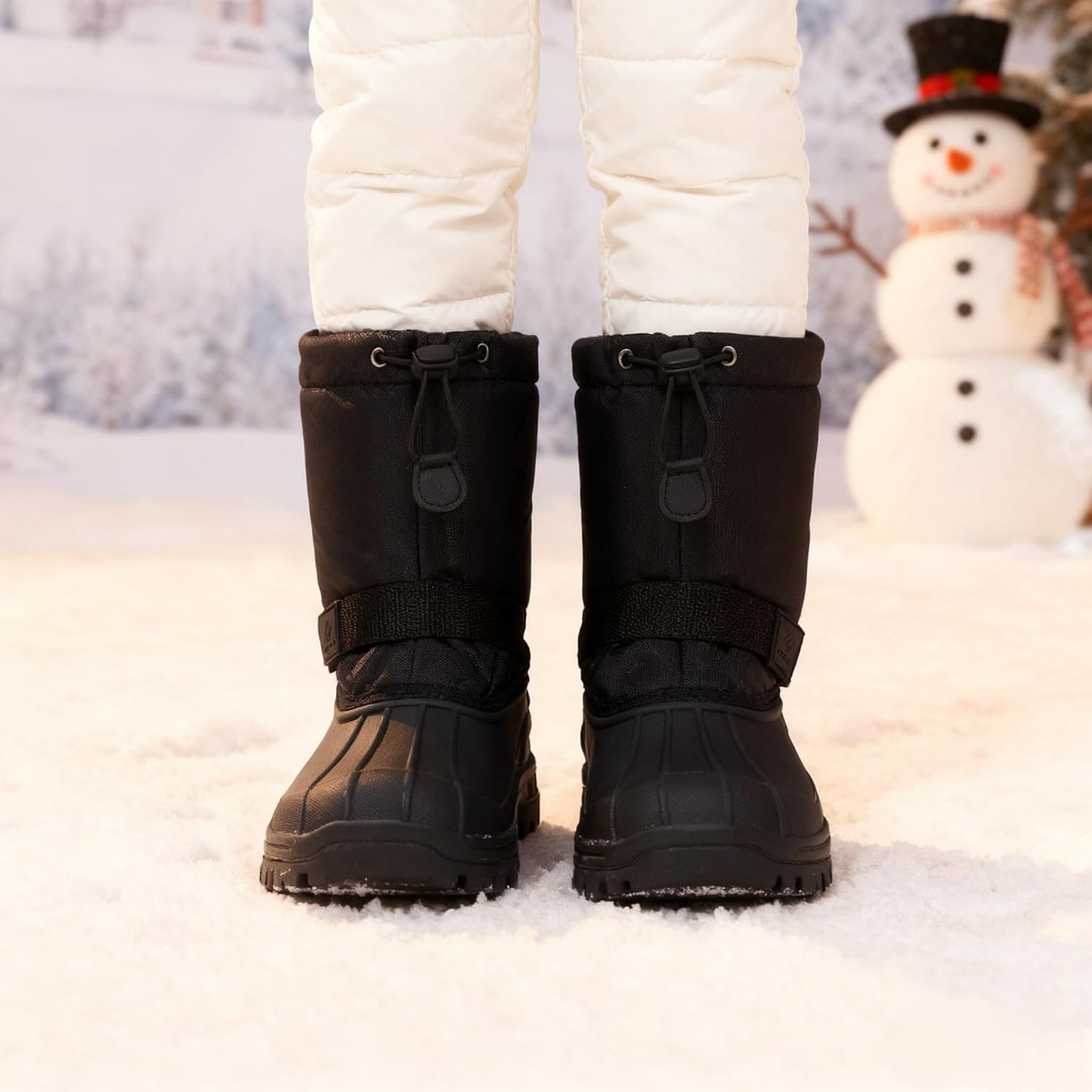 Botas nieve niños impermeables forro piel