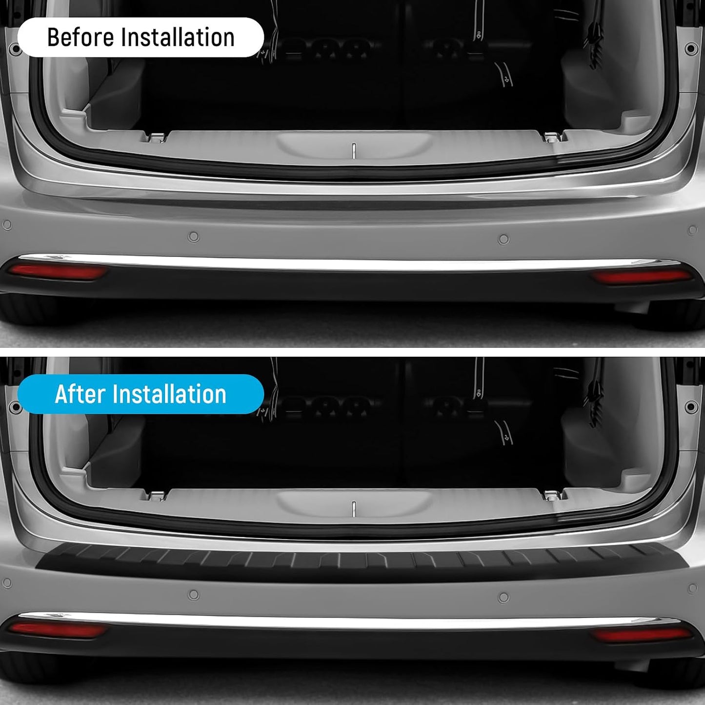 Protector parachoques Chrysler Pacifica 17-26 negro mate