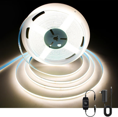 Tira luces LED COB 32.8ft 4000K flexibles
