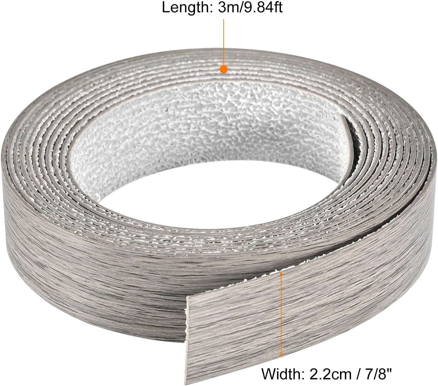 Bandas borde flexible prepegada 7/8pulg x 9.84ft roble gris