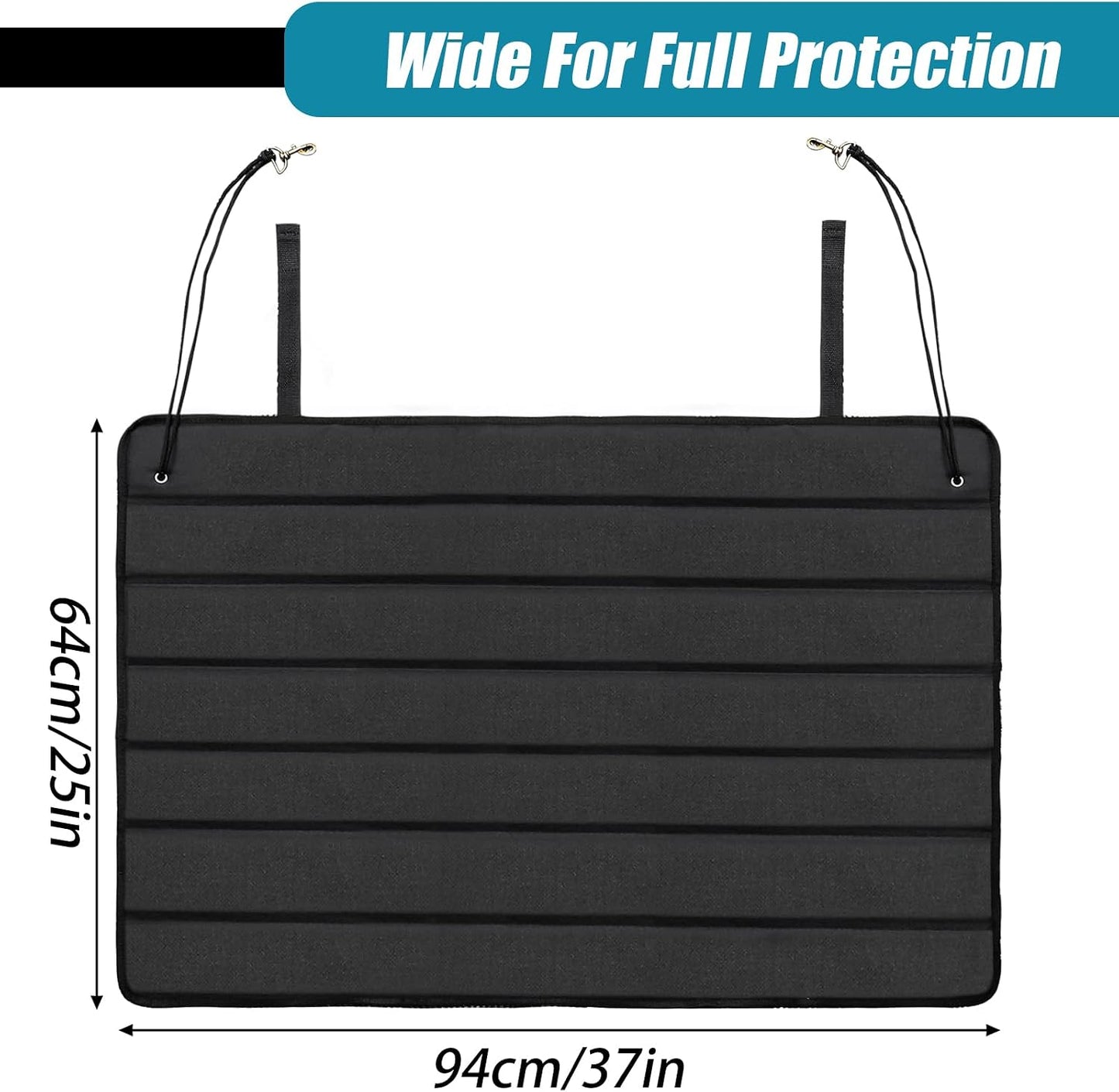 Protector parachoques trasero auto 37x25" negro
