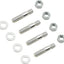 Pernos carbohidratos 1-1/2" color plateado