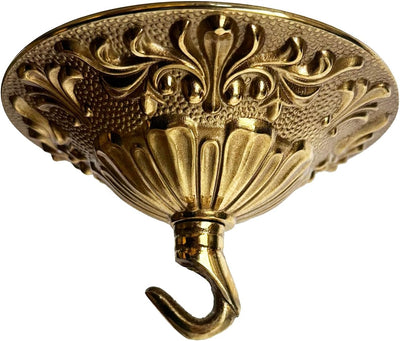 Dosel luz latón 5.43pulg con ganchos repuesto candelabro