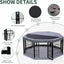Corral metal perros 22x24pulg con cubierta