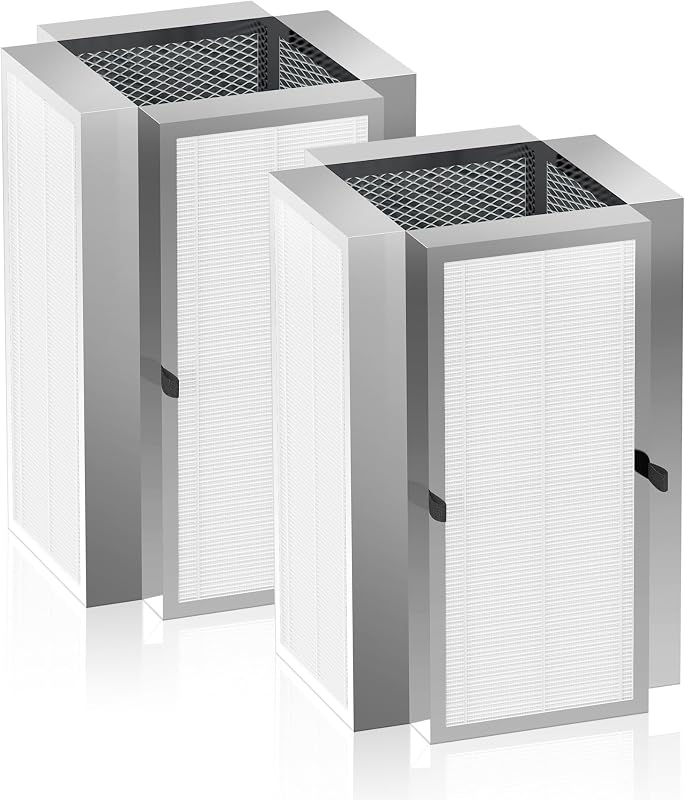 2 Pzas Filtro Aire 3en1 HEPA H13 Carbón Activo