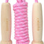 Cuerda saltar ajustable mango madera para adultos niños