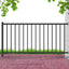 Kit Barandilla Terraza Metal Hierro Forjado Negro