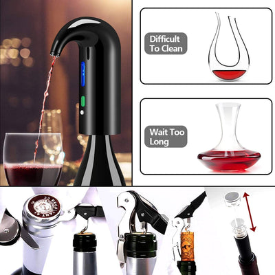 Aireador vino eléctrico USB regalo San Valentín