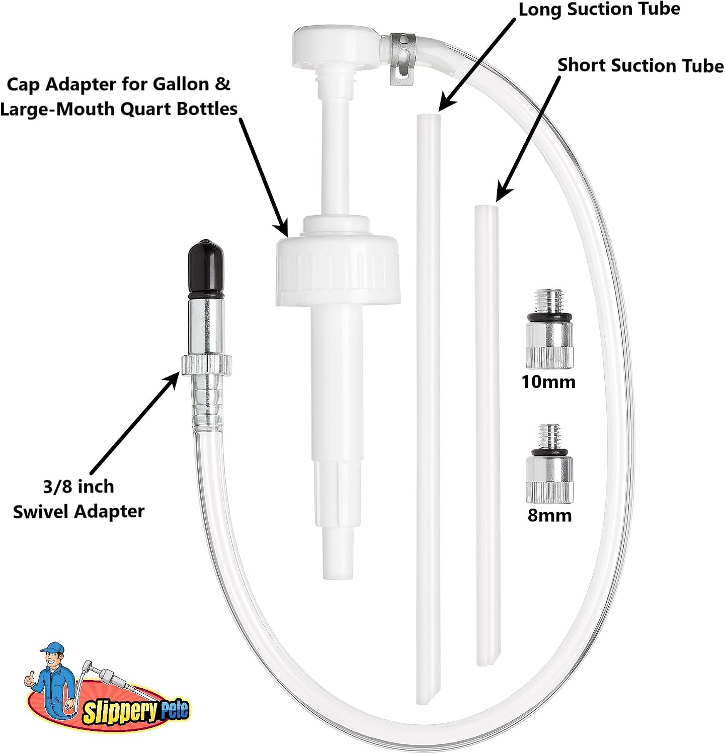Bomba aceite engranajes 1qt boca ancha con adaptadores