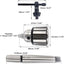 Portabrocas eje Morse #2 llave 3 mordazas para torno 1/32-1/2