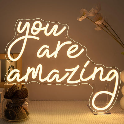 Letrero neón LED You Are Amazing para dormitorio y fiestas