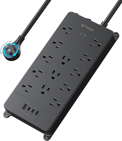 Alargador enchufe plano giratorio 360° 13 tomas 3 USB C