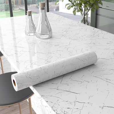 Papel contacto mármol encimera cocina 15.7x78.7pulg autoadhesivo