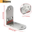 4 Soportes L Acero Inox para Estantes Resistentes