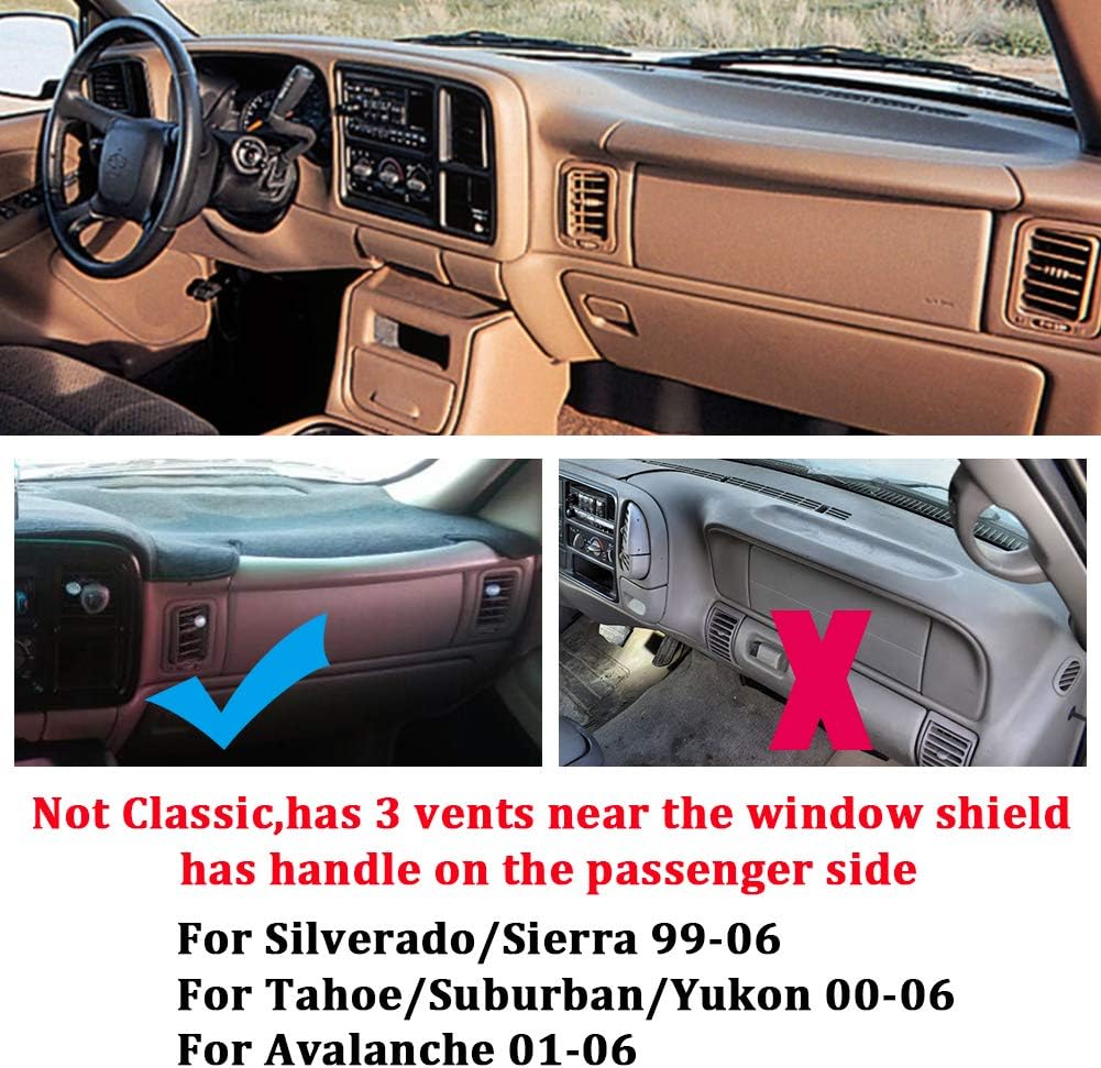 Cubierta tablero personalizada GMC Sierra/Chevy Silverado 99-06