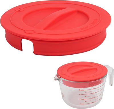 Tapas silicona reutilizables para tazas Pyrex 8 tazas