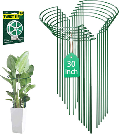 12 Pzas Soporte Plantas 30pulg Jaula Semicircular