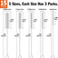 Set 15 Cepillos Pajillas 12pulg 5 Diámetros Reutilizable