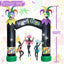 Máscara bufón Halloween 10ft con arco LED morado