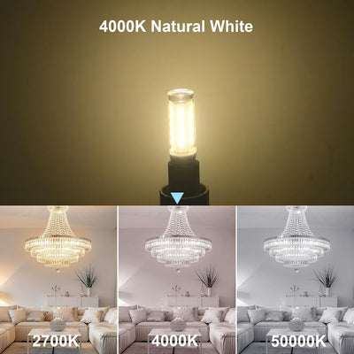 8 Bombillas LED G9 4W 120V 420Lm para Candelabro