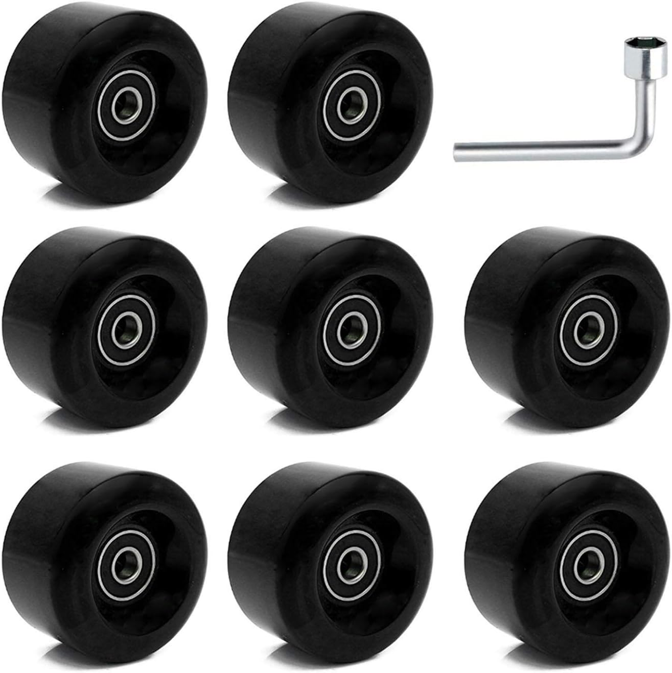 8 Ruedas patines doble fila 82A 2.283x1.260in