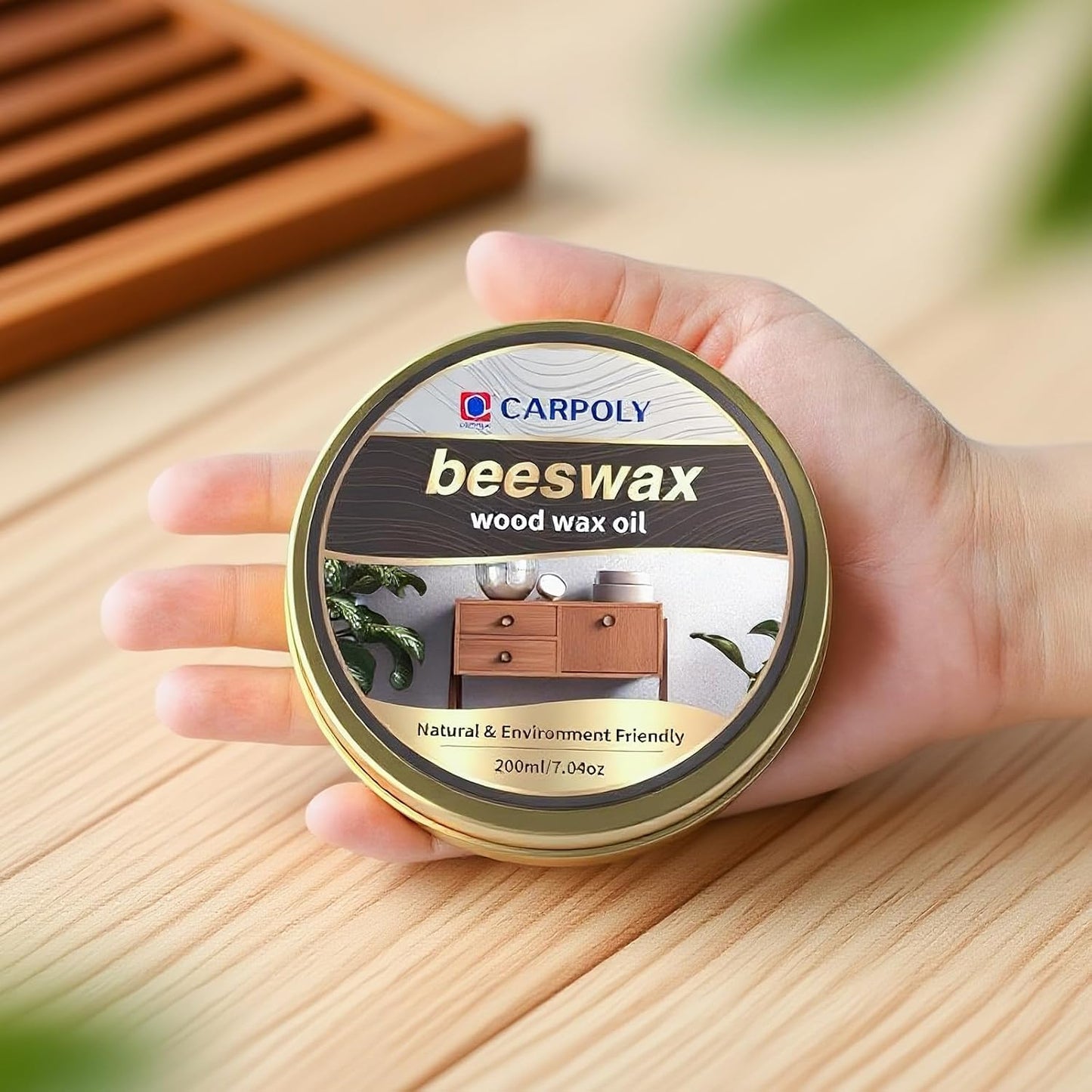 Cera madera no tóxica para muebles y suelos